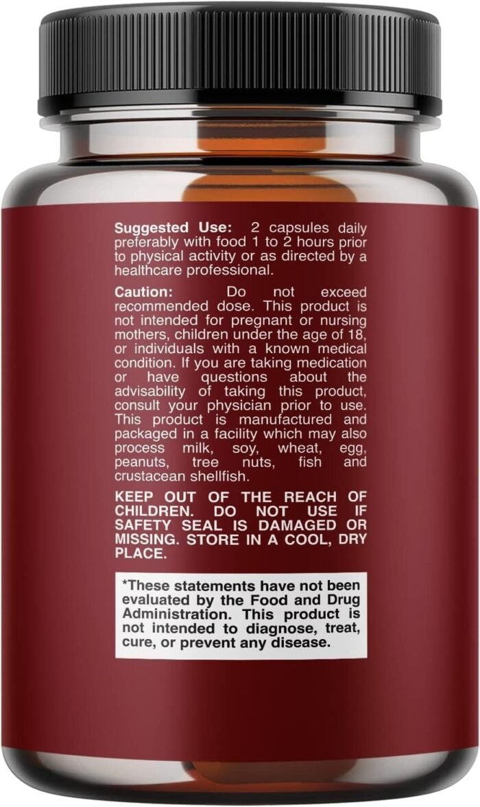 Horny Goat Weed For Women and Men - Herbal Complex Blend Supplement with Saw Palmetto Extract Ginseng Maca Root and Tongkat Ali Powder - Mens Prostate Health Supplement with Horny Goat Weed Extract - Image 2