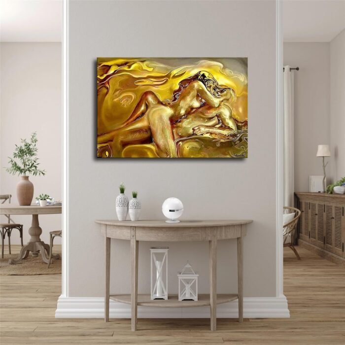 Sex Erotic Mature Nude Women Sensual Modern Art Oil Painting Original Erotic Art Sex Wall Art Bedroom Decor Sex Art Gift for Her Female Nude (20×30inch,Unframed) - Image 2