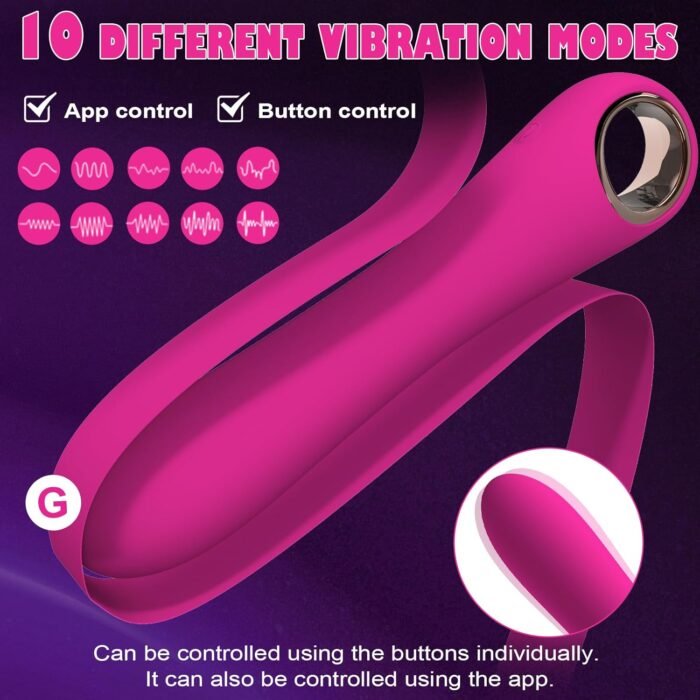 Adult Sex Toys Dildo - APP Control G Spot Dildos Vibrator for Woman, Clitoral Stimulator with 10 Vibration Modes, Adult Toys for Women and Couples(APP Pink) - Image 2