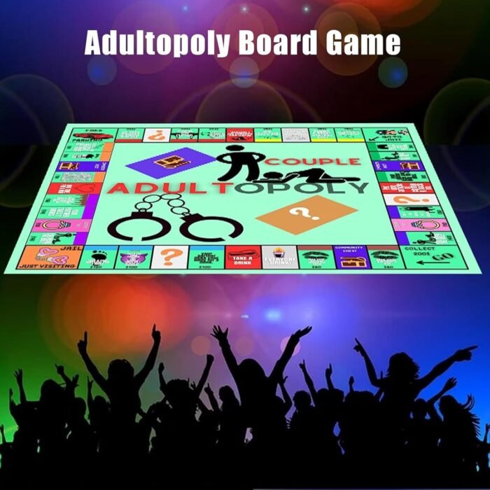 Adultopoly Board Game, Couple Adultopoly Board Game, Adults Board Games for Couple Relationship Conversation Game Card Board - Image 2