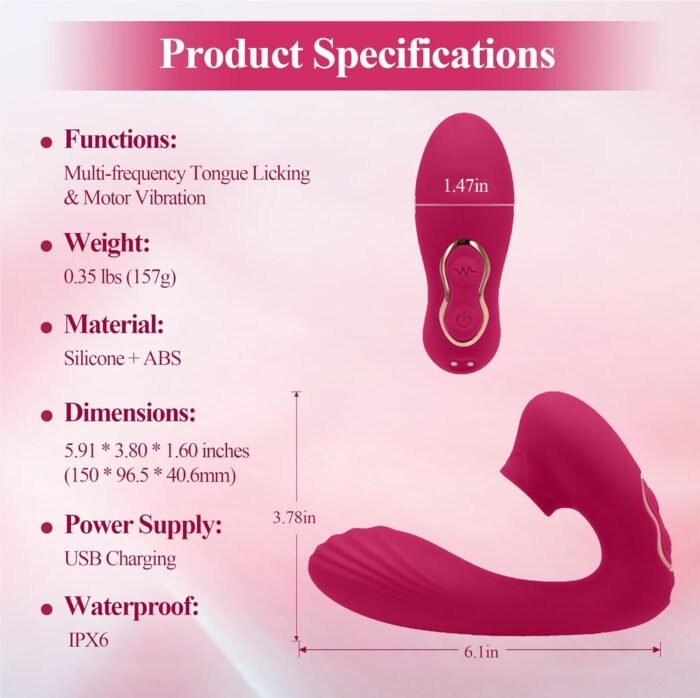 G Spot Dildo Vibrator, Vibrating Sex Toy for Clit & G-spot Double Stimulation, Adult Sex Toys Female Couples Play - Image 7