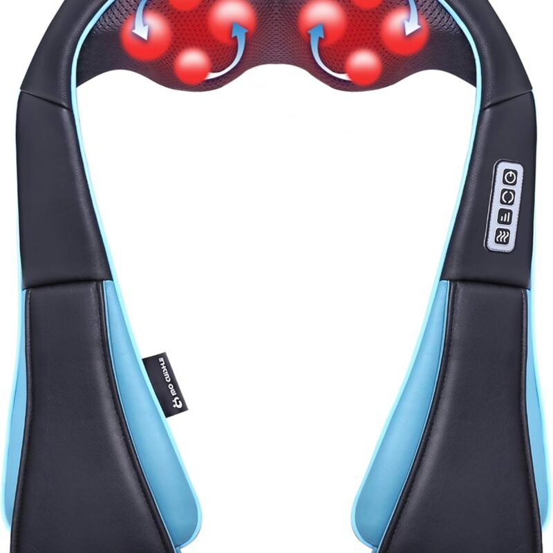 Mo Cuishle Shiatsu Neck and Shoulder Massager with Heat – Deep Kneading Massage for Relaxation – Ideal for Christmas, Mother's Day, Father's Day, Gifts for Men, Women, Mom and Dad