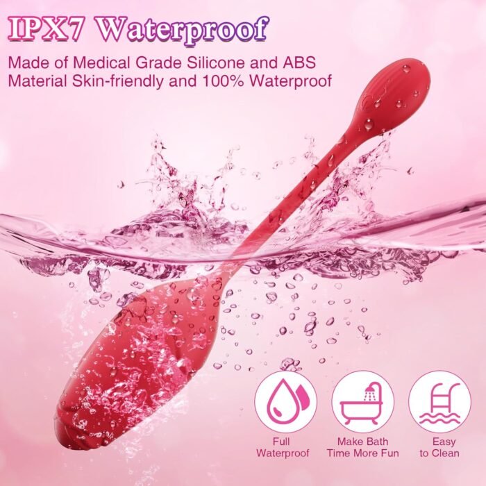 APP Remote Control Vibrator Wearable Rose Sex Toy, Sex Toys for Couples with Countless Customizable Vibration Modes, Long Distance Vibrator G-spot Wearable Vibrator, Heatable Adult Toys for Women - Image 5