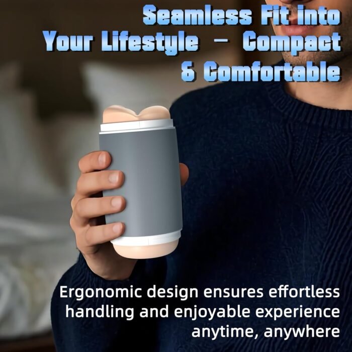Male Masturbator Sex Toys for Men - Dual Open Ended Stroker Penis Training Device, Hands-Free Blowjob Masturbation Cup, Full-Tunnel Design, Extender for Prolong Endurance Adult Sex Toys & Games - Image 5
