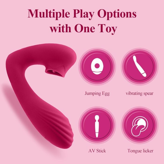 G Spot Dildo Vibrator, Vibrating Sex Toy for Clit & G-spot Double Stimulation, Adult Sex Toys Female Couples Play - Image 3