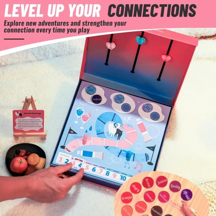 Feelings Palette – Couple Games for Date Night Ideas - Intimacy Relationship - Conversation Starters and Deep Connection Board Game - Question Card Games for 2 Players, Romantic Couple Gifts - Image 5