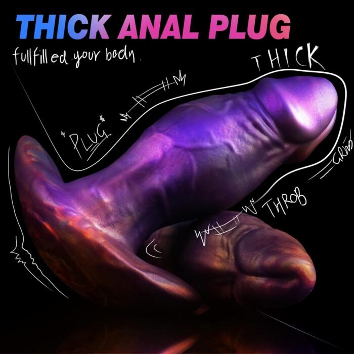 5.8" Silicone Butt Plug Huge Butt Plug, Large Butt Plug Anal Plugs Thick Dildo with Anchor Shape Base Design, Realistic But Plug Giant Buttplug Soft Anal Trainer, Sex Toys for Women Men Gay Couple - Image 2