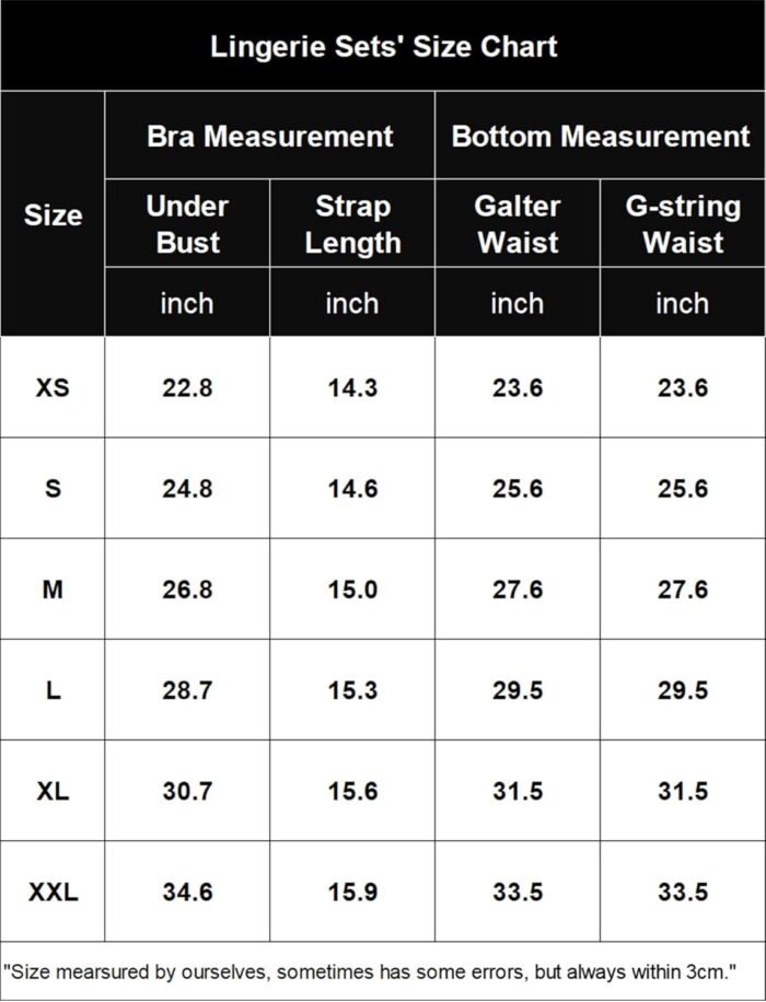 Avidlove Sexy Lingerie Set for Women Sexy Fishnet Lingerie Lace Underwire 4 Piece Sets Chain Bra - Image 5