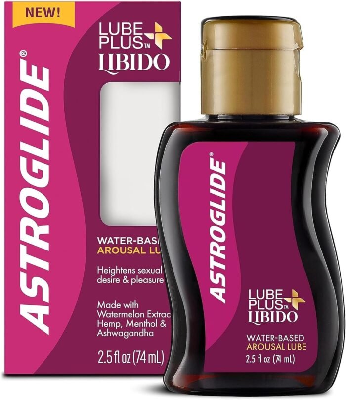 TROJAN Arouses & Intensifies Personal Lubricant, 3 oz. Bundle with Astroglide Lube Plus Libido (2.5oz) Arousal Lube