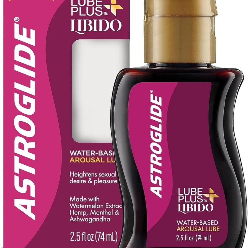 TROJAN Arouses & Intensifies Personal Lubricant, 3 oz. Bundle with Astroglide Lube Plus Libido (2.5oz) Arousal Lube