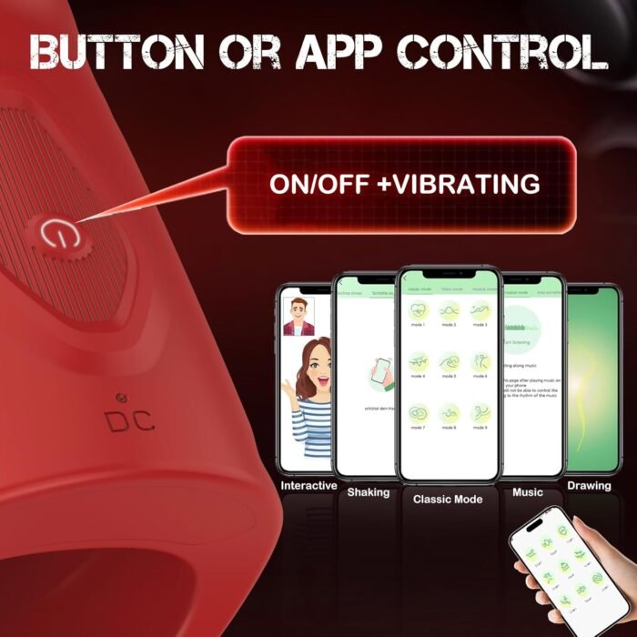 Male Sex Toys for Men Male Masturbator Adult Toys Open-Ended Penis Training Vibrator with APP & 9 Vibrations, Male Sex Toy Blowjob Machine Penis Extender for Prolong Endurance Adult Sex Toys & Games - Image 5