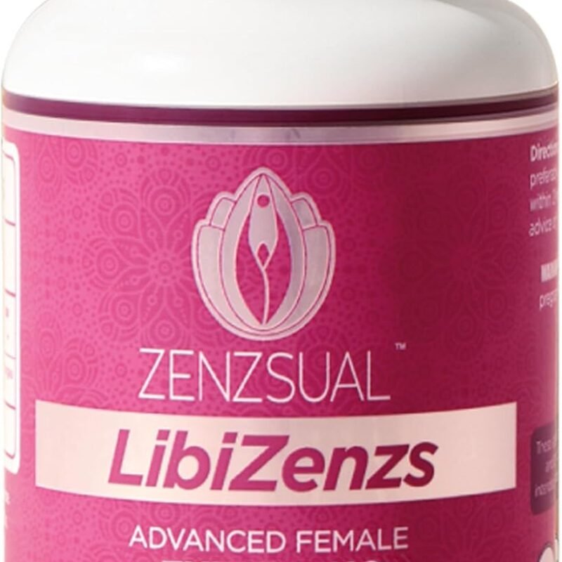 ZENZSUAL Libizenzs – Energy Supplement for Women Caffeine Free – Natural Blend with Ginseng, Maca Root, Ashwagandha - Increases Energy, Natural Stress Relief, Focus and Vitality (90 Capsules)