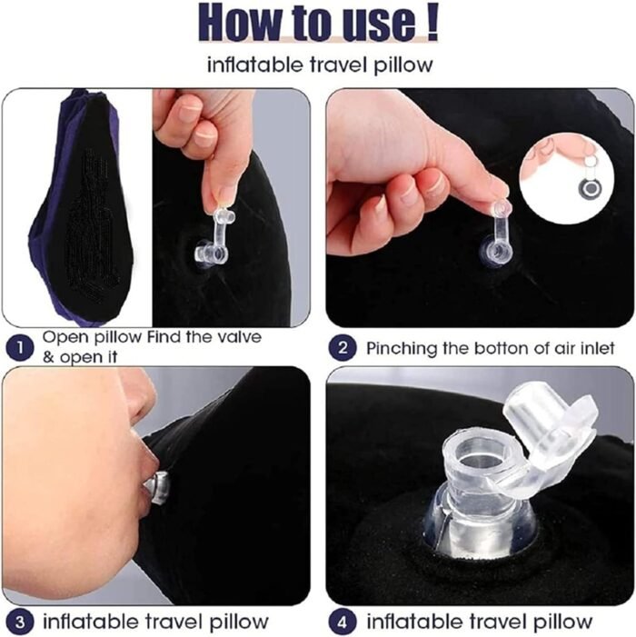 1 Pack PVC Flocking Sex Cushion Body Support Pillow for Couple Positioning for Deeper Position Sex Wedge Inflatable Triangle Sex Pillow Travel Pillow Sweater RKS-0X - Image 2