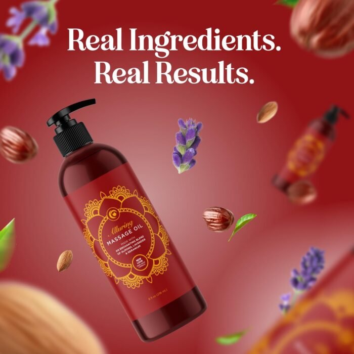 Relaxing Massage Oil for Massage Therapy - Aromatherapy Full Body Massage Oil with Enchanting Lavender Ylang Ylang Orange and Geranium Essential Oils - Naturally Scented Vegan Non GMO & Gluten Free - Image 11