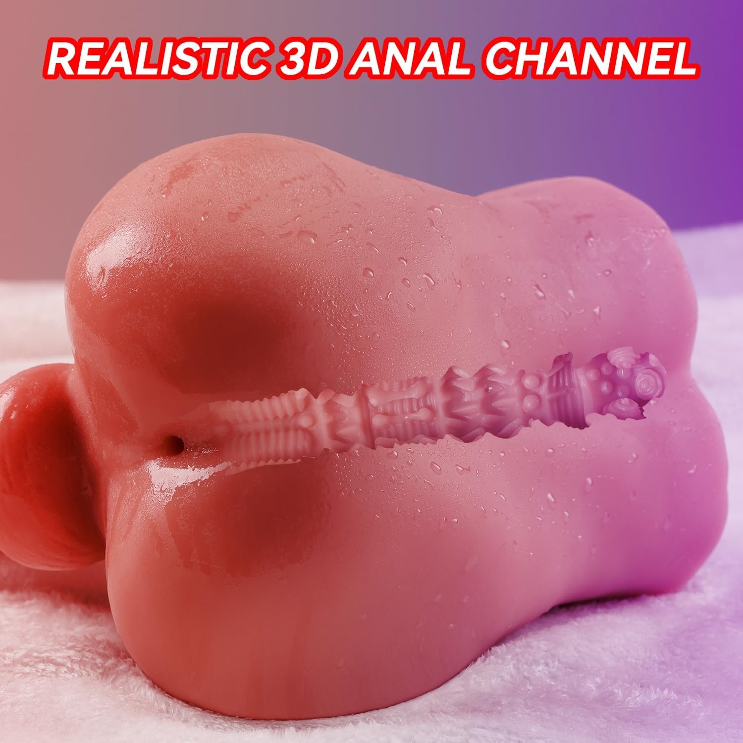 Sex Toy for Women Male Masturbator with 360° Flexible Dildo, Soft Realistic Anal Dildo Hand Free Torso Masturbation with Sexy Butt & 3D Anal Channel Adult Sex Toys & Games for Female Gay - Image 5