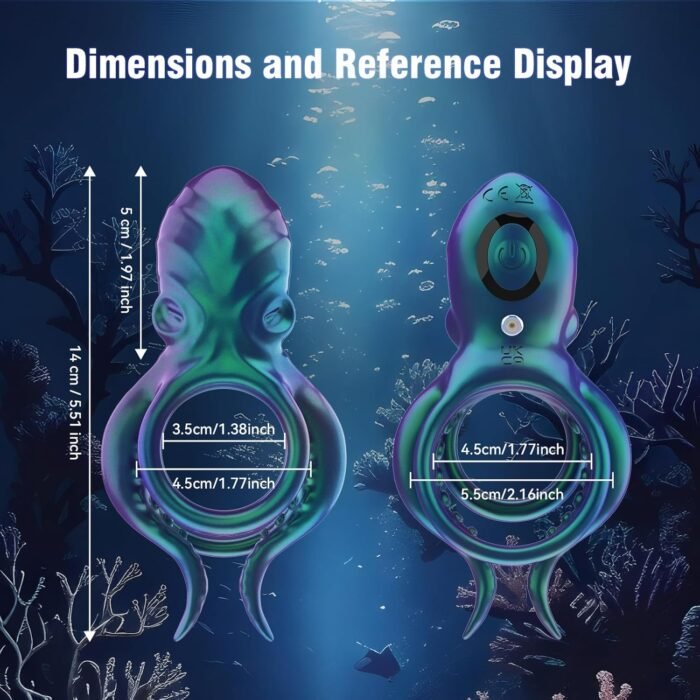 Vibrating Cock Ring Sex Toy - Vibrating Penis Ring Cockring Men Vibrator Adult Toy for Men Erection Sex - Cock Sexual Stimulation Long Lasting Stronger Adult Couple Sex Toys - Image 7
