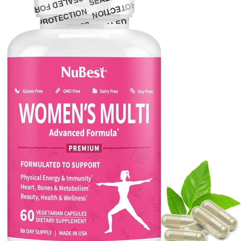 39-in-1 Capsules Horny Goat Weed, Maca, Wild Yam, Red Clover, Cranberry, Arginine, Vitamins, Minerals, Herbals Supplement for Women by Women's Multi 18+ - Support Women's Health - 60 Vegan Capsule