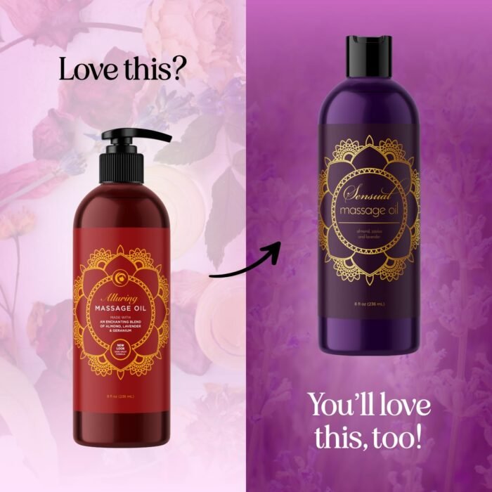 Relaxing Massage Oil for Massage Therapy - Aromatherapy Full Body Massage Oil with Enchanting Lavender Ylang Ylang Orange and Geranium Essential Oils - Naturally Scented Vegan Non GMO & Gluten Free - Image 8