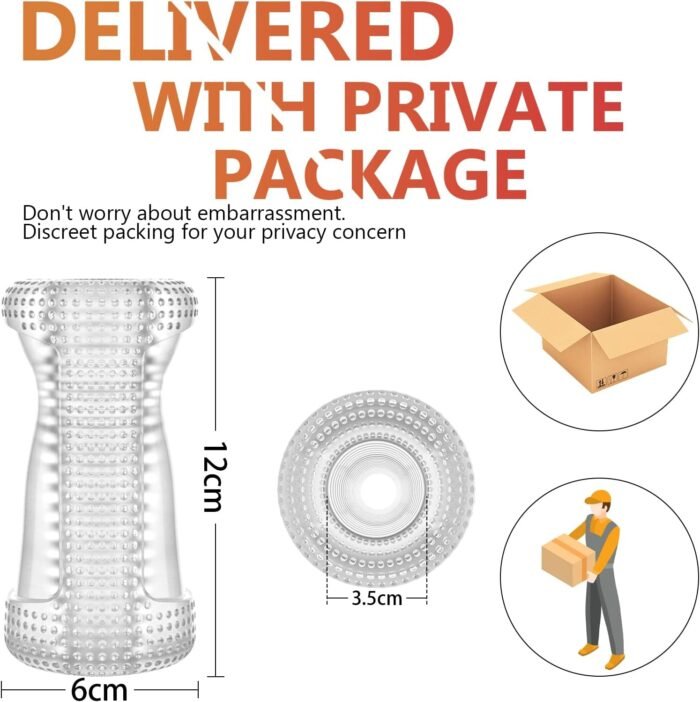 Male Masturbator Sex Toys for Men, Portable Pocket Pussy Stroker with Vagina Textured Blowjob Penis TPE Masturbation Sleeve for Males - Image 7