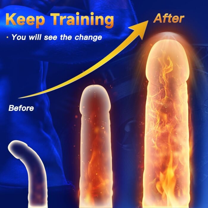 Male Masturbator Male Sex Toys for Men Adult Toys for Men with 10 Powerful Mens Male Penis Training Vibrator Stroker Sex Toy Masturbators Sex Machine 360 Training Wrap Adult Sex Toys & Games - Image 4