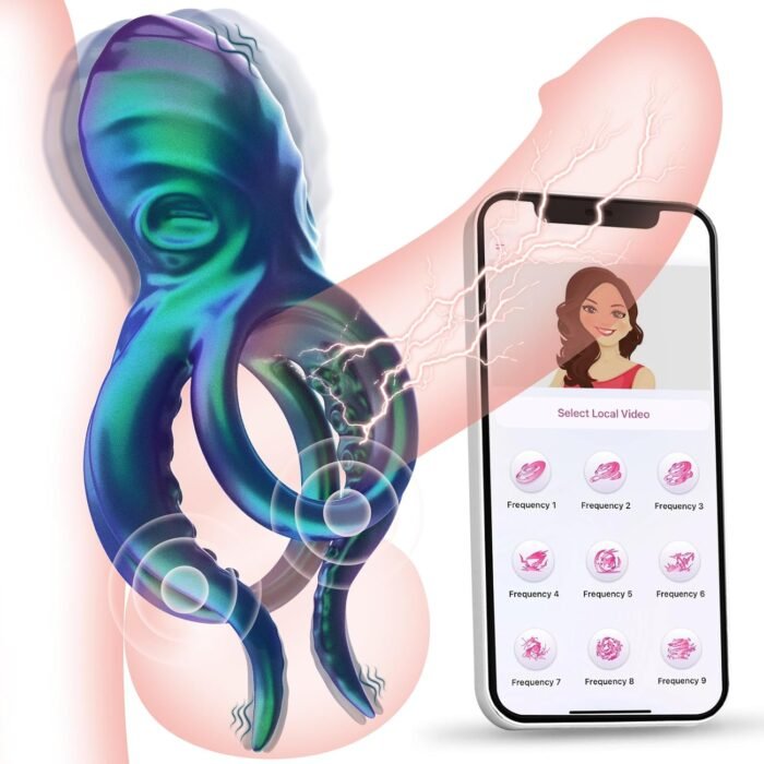 Vibrating Cock Ring Sex Toy - Vibrating Penis Ring Cockring Men Vibrator Adult Toy for Men Erection Sex - Cock Sexual Stimulation Long Lasting Stronger Adult Couple Sex Toys