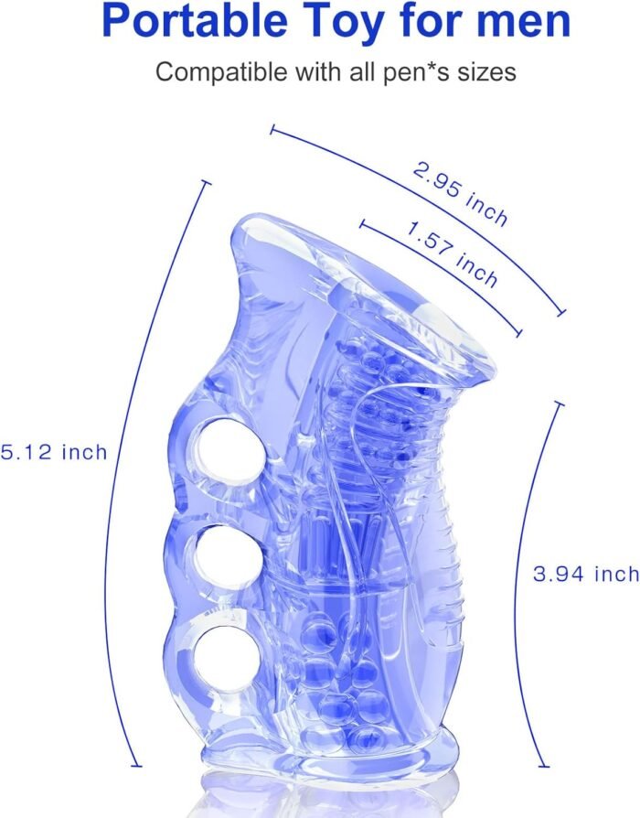 Male Masturbator Sex Adult Toys Pocket Pussy Stroker, Anal Doll Ass for Men Masturbation Oral Handjob Glans Training Tool Penis Trainer Massager Open-Ended Sleeve Blowjob Toy - Image 5