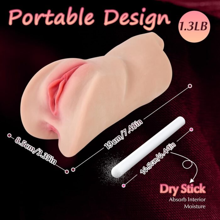 3 in 1 Male Masturbator Adult Sex Toys - 3D Textured Pocket Pussy Male Sex Toys for Men with Soft Mouth Realistic Vagina and Tight Anus, Male Stroker Blowjob Deep Throat Sex Doll for Man Masturbation - Image 5