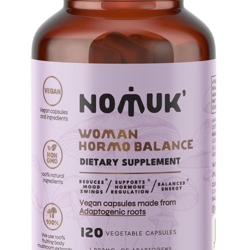 Woman Hormo Balance, Shatavari for PMS, Schisandra, Maca and Ginseng, adaptogenic Roots, Mushroom Extract for Women's Health, 120 Capsules