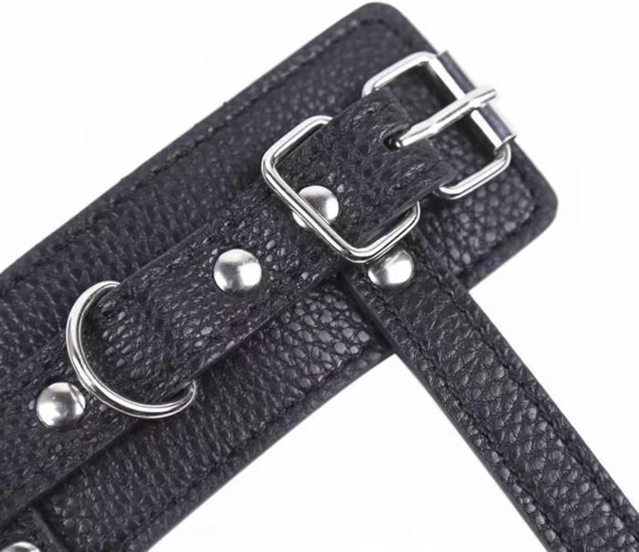 Testicle Bondage Rope Sex Restraints Male Sex Toy, Male Chastity Belts Cock Cage Strap with Chain Rope Leather Sex Bondage BDSM Toys, Male Masturbator Penis Punish Adult Sex Toys for Men Couples - Image 6