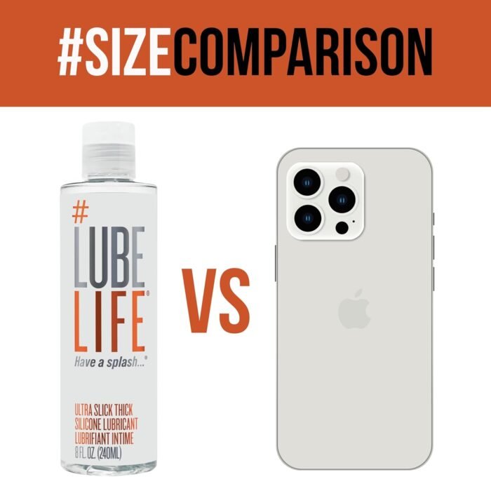 #LubeLife Ultra Thick Slick Silicone-Based Lubricant, Water Resistant, Thick Silicone Lube for Men, Women and Couples, 8 Fl Oz - Image 6