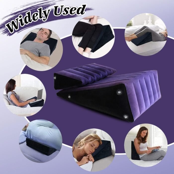 Sex Wedge Position Pillows Set with Electric Inflator, Inflatable Sex Aids Cushions for Adult Couples, Triangle Sex Furniture Toys for Bed Games - Image 5