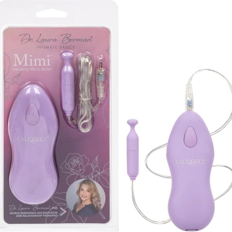 CalExotics Dr. Laura Berman Intimate Basics Mimi - Waterproof Bullet Vibrator - Adult Toys for Couples - Pocket Massager - Purple