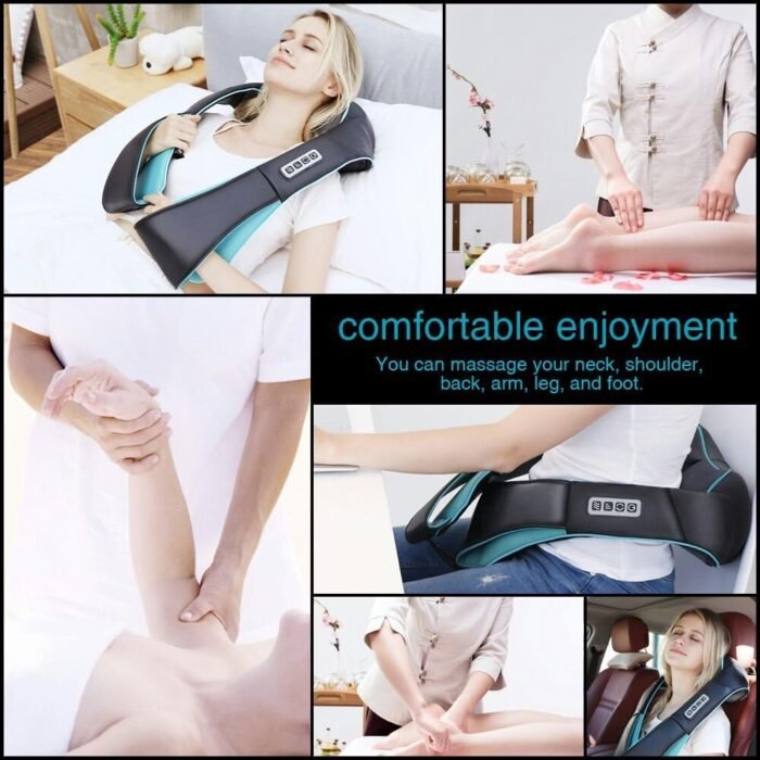 Mo Cuishle Shiatsu Back Shoulder and Neck Massager with Heat, Electric Deep Tissue 4D Kneading Massage, Best Gifts for Women Men Mom Dad, Fathers Day, Mothers Day, Christmas Gifts - Image 6