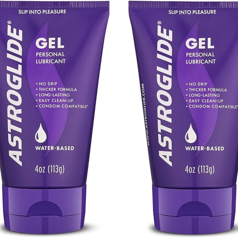 Astroglide Gel, Water Based Personal Lubricant, 4 Ounce (Pack of 2)