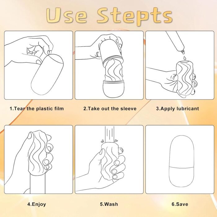 Male Masturbator Sex Toys for Men - Pocket Pussy Egg Set Stroker Adult Sex Toys, Ultra Soft Stretchy 3D Realistic Textured Male Masturbators Cup, 3 Penis Training Egg Set Male Sex Toys for Men - Image 4