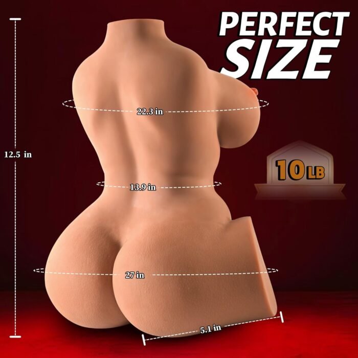 10LB Sex Doll Torso for Men, 3in1 Realistic Male Masturbators Pocket Pussy with E-Cup Big Boobs Ass, Lifelike Female Sex Dolls with Textured Vagina Anal, Adult Sex Toys & Anal Sex Toy for Men Pleasure - Image 6