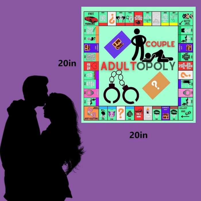 Adultopoly Board Game, Couple Adultopoly Board Game, Adults Board Games for Couple Relationship Conversation Game Card Board - Image 3