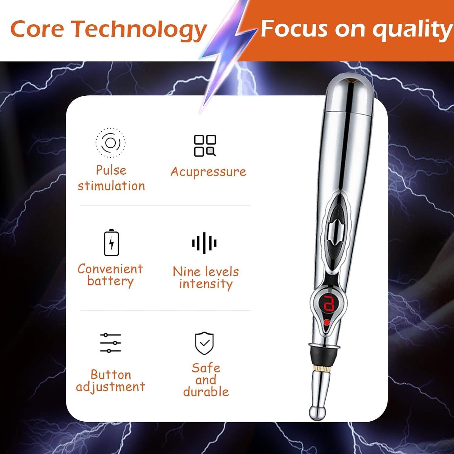 BDSM Rope Bondage Electric Shock Wand Kit with Rope 39.3 inch Restraint Gear for Couples Kinky, Estim Sex Products G spot Clitoris Labia Nipples Anal G spot SM Sex Games Estim for Men Women - Image 6