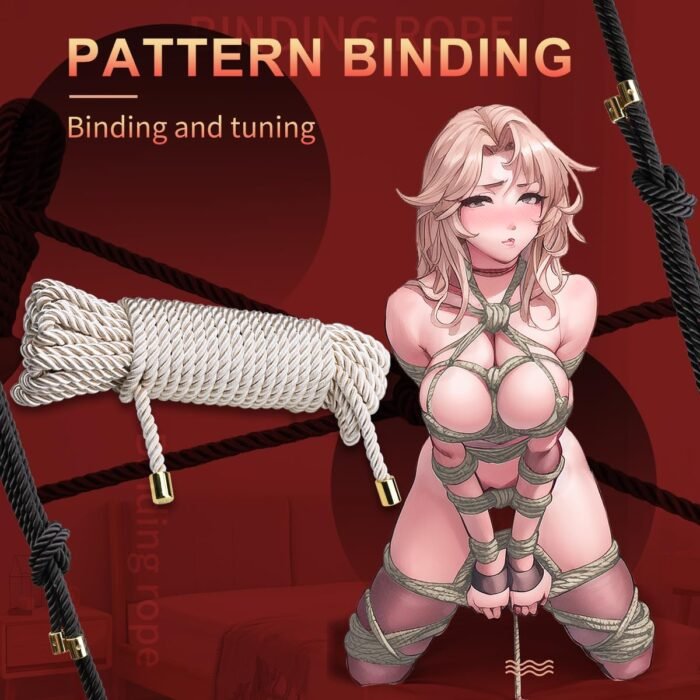 BDSM Shibari Bondage Rope Sex Gear, 32.8 Feet/10 Meter (Golden) - Image 3