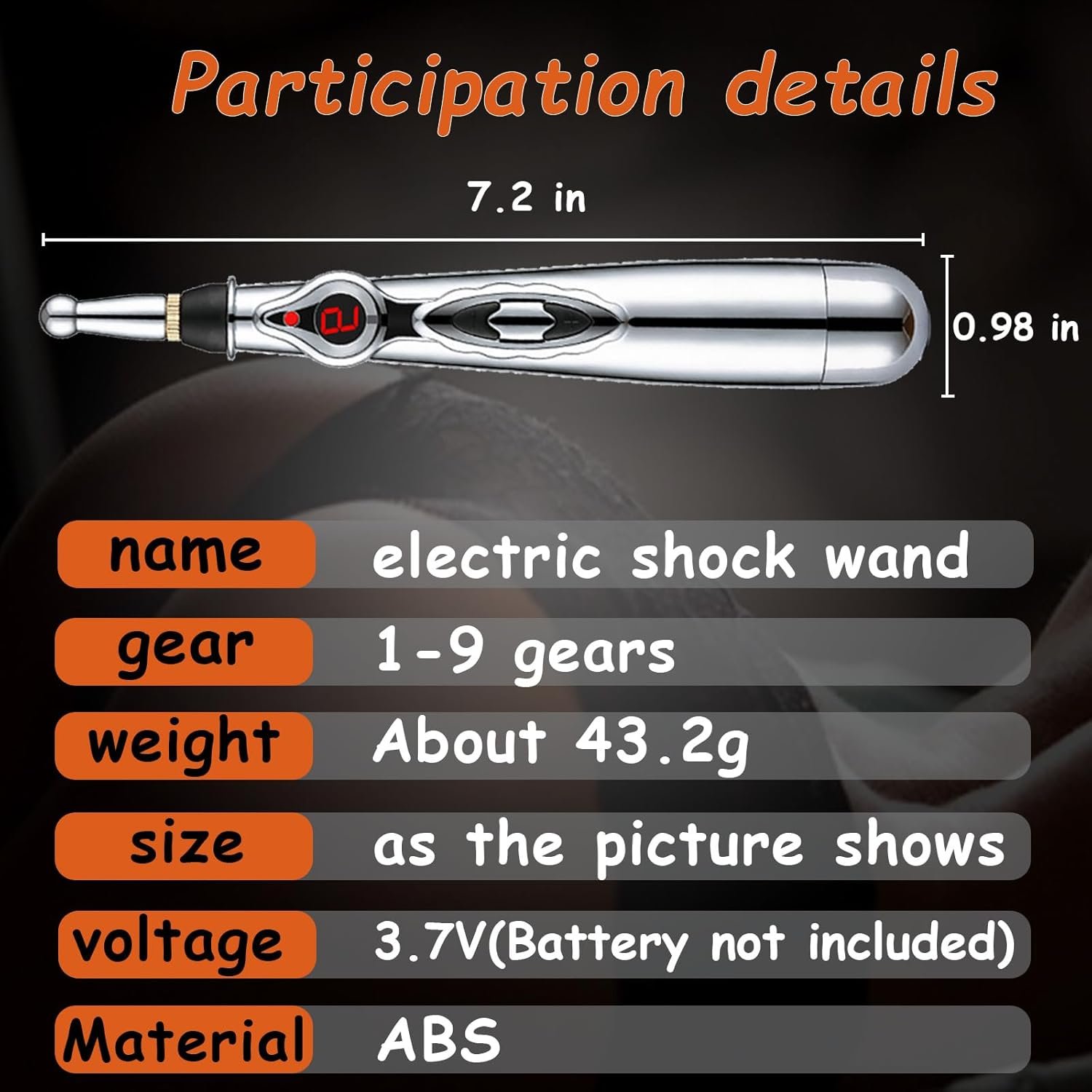 BDSM Rope Bondage Electric Shock Wand Kit with Rope 39.3 inch Restraint Gear for Couples Kinky, Estim Sex Products G spot Clitoris Labia Nipples Anal G spot SM Sex Games Estim for Men Women - Image 5