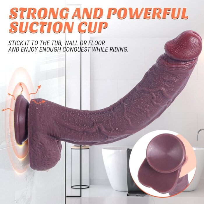 12 Inch Realistic Dildo Sex Toys for Women, Thick Huge Anal Penis with Suction Cup, Adult and Gay for Silicone Sex Toys，Soft Thrusting Dildos for Women & Men - Image 4