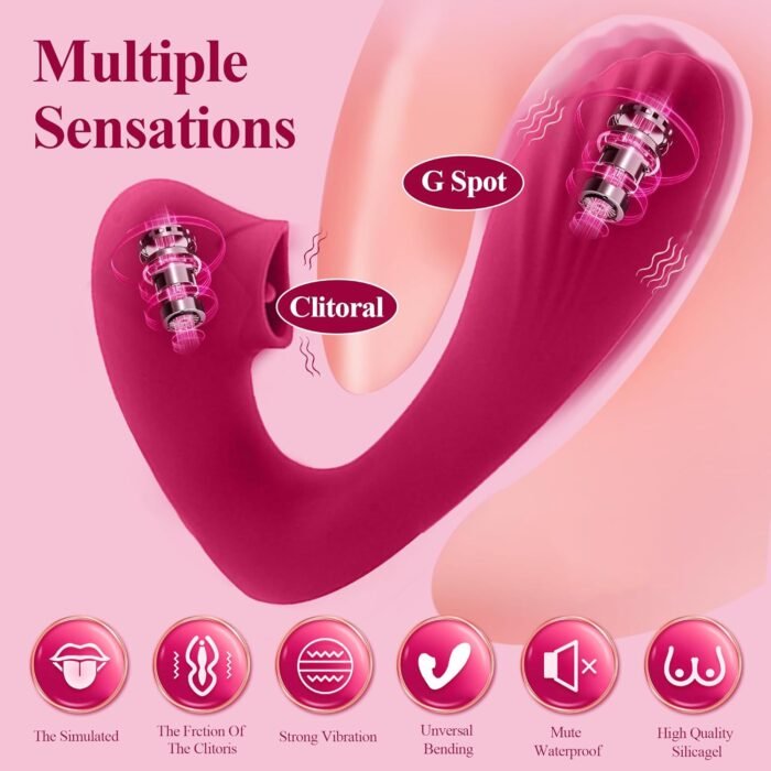 G Spot Dildo Vibrator, Vibrating Sex Toy for Clit & G-spot Double Stimulation, Adult Sex Toys Female Couples Play - Image 4