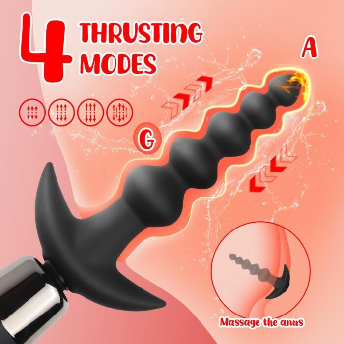 Handheld Sex Machine, Vaginal Anal Vibrator with Simulated Dildo and Anal Plugs, Multiple Thrust Modes, Powerful Sex Toys, G-spot Teasing, Anal Play, Adult Products for Couples and Gay People - Image 4