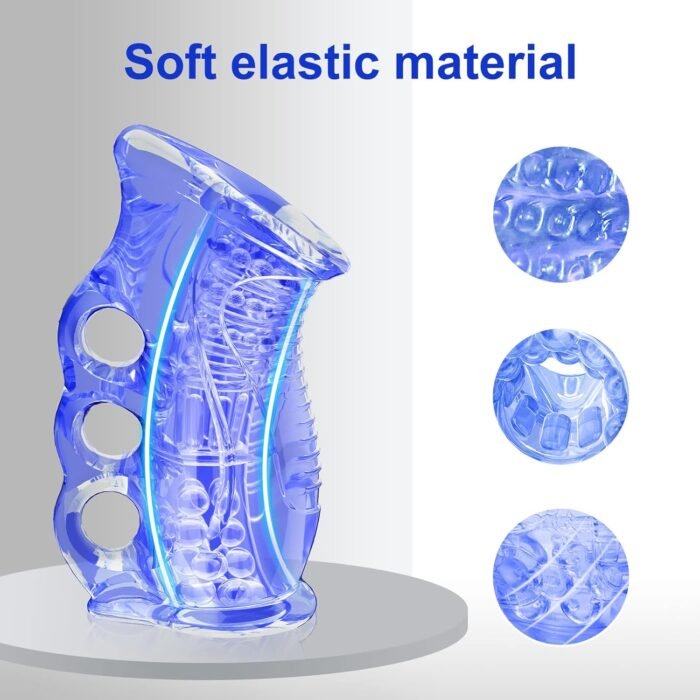 Male Masturbator Sex Adult Toys Pocket Pussy Stroker, Anal Doll Ass for Men Masturbation Oral Handjob Glans Training Tool Penis Trainer Massager Open-Ended Sleeve Blowjob Toy - Image 4