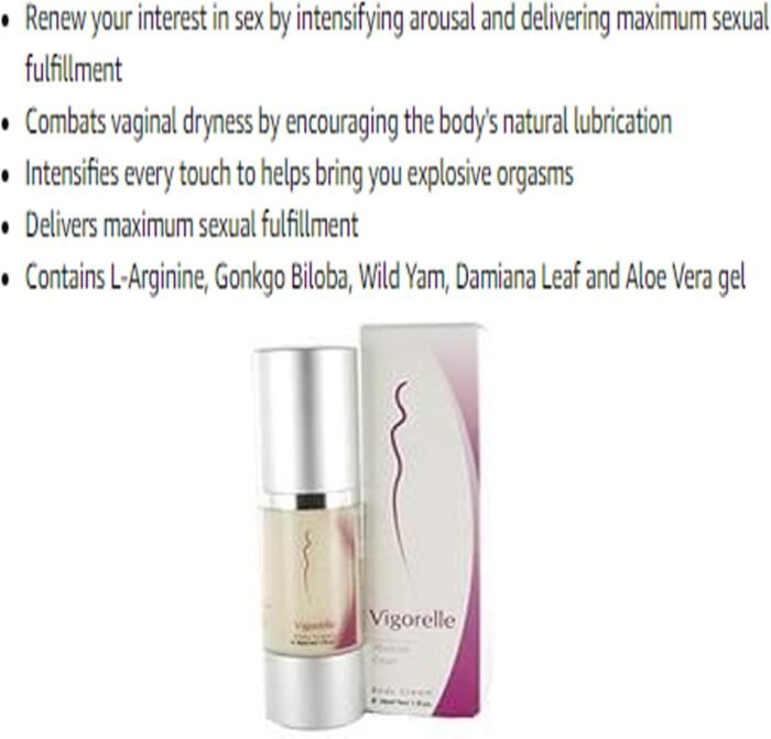 Vigorelle Female reproductive Enhancement Cream Allows The Active Ingredients to Directly Stimulate The Tissue Surfaces Pack 2 - Image 2