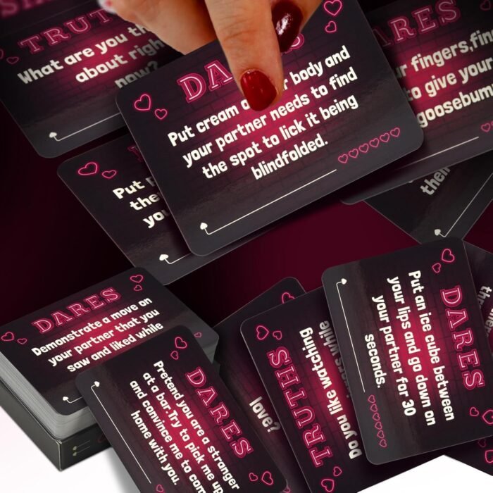 Truth or Dare Sex Card Game Intimacy Date Night Deck Naughty Party Game Sex Toy Adventurous Playing Cards Erotic Bedroom Game for Couple Lover - Image 4
