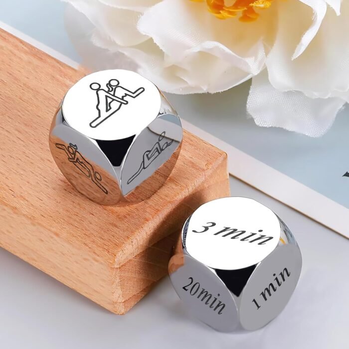2Pcs Date Night Dice for Couples Valentine's Day Gifts for Boyfriend Girlfriend Decision Dice Couple Gifts for Men Women Funny Couple Dice Games New Year's gift for Wife Husband Birthday for Her Him - Image 4
