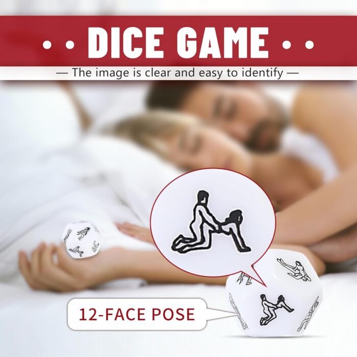 Sex Pillow Wedge Position Pillow Sex Furniture Foam Sex Cushion and Dice Sex Games for Adult Couples (Red) - Image 3