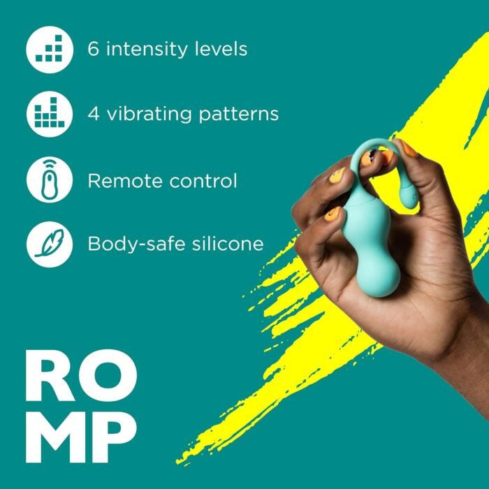 ROMP Cello Vibrating Egg Vibrator Sex Toys | G Spot Vibrator for Women with Remote Control | 6 Intensity Levels & 4 Patterns | Waterproof Stimulator - Rechargeable Couples Gift | Adult Sex Toy - Image 3