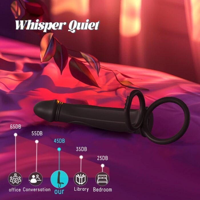 Anal Couples Male Adult Sex Toys - Strap On Anal Dildo with Vibrating Cock Ring, Vibrating Anal Butt Plug Penis Sleeve Vibrator Sex Toy 10 Vibrations, LNIIY Double Dildo for Men Couple Women Pleasures - Image 6